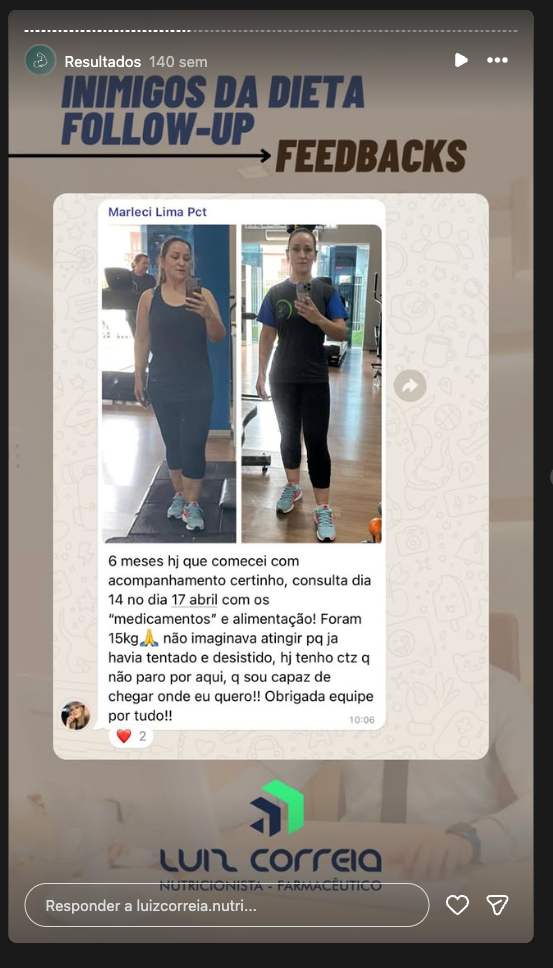 Print de depoimento 7